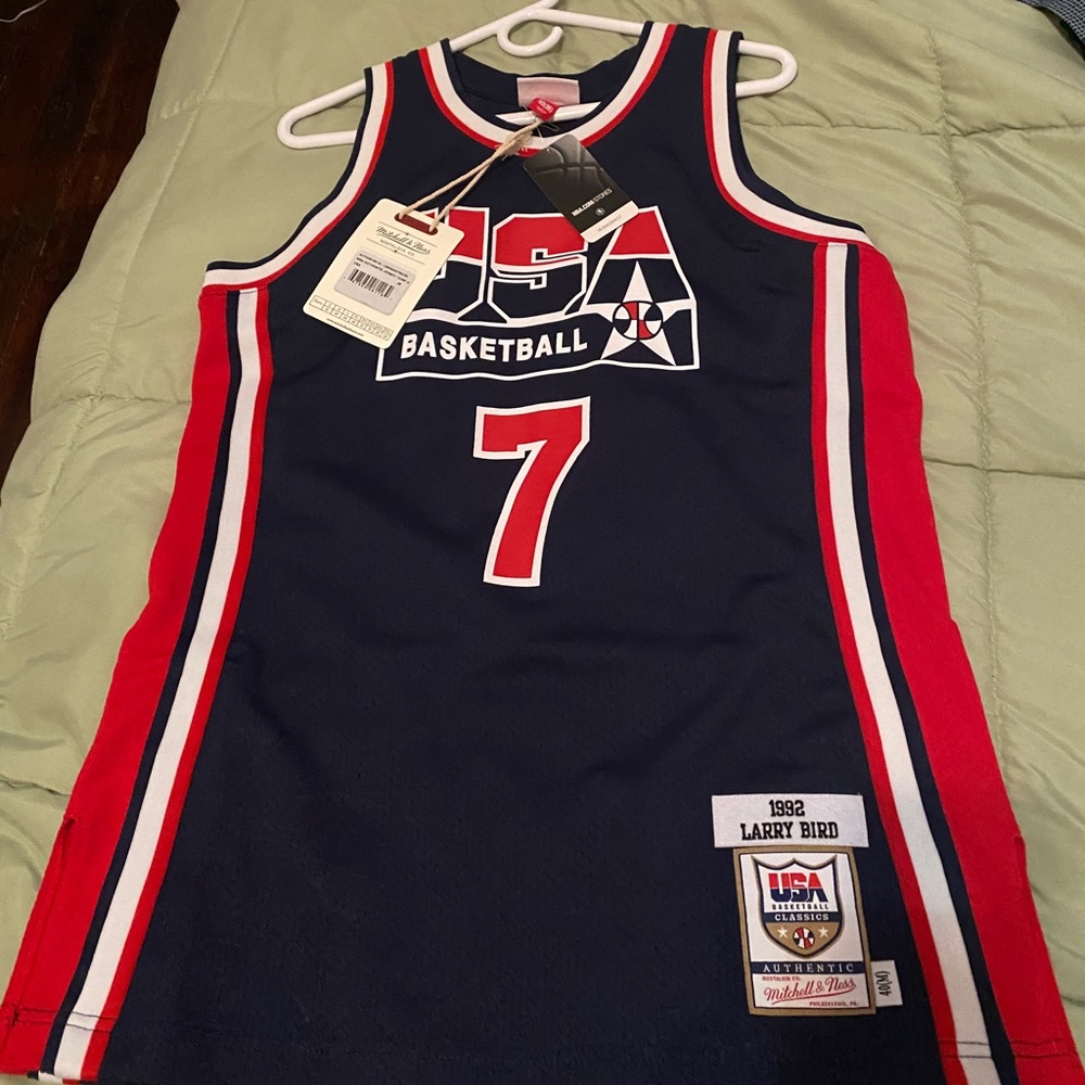 Larry Bird USA Basketball Mitchell & Ness Home 1992 Dream Team Authentic Jersey